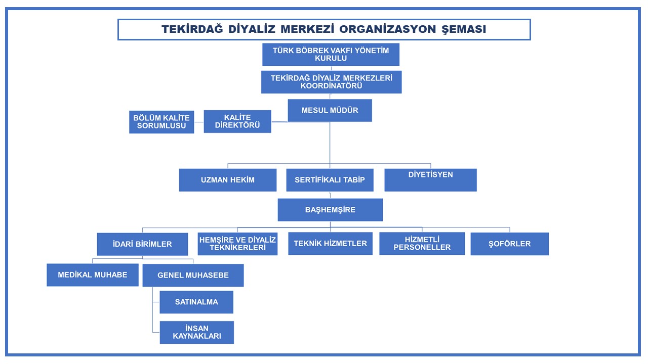 Kalie yönetim birimi organizasyon şeması